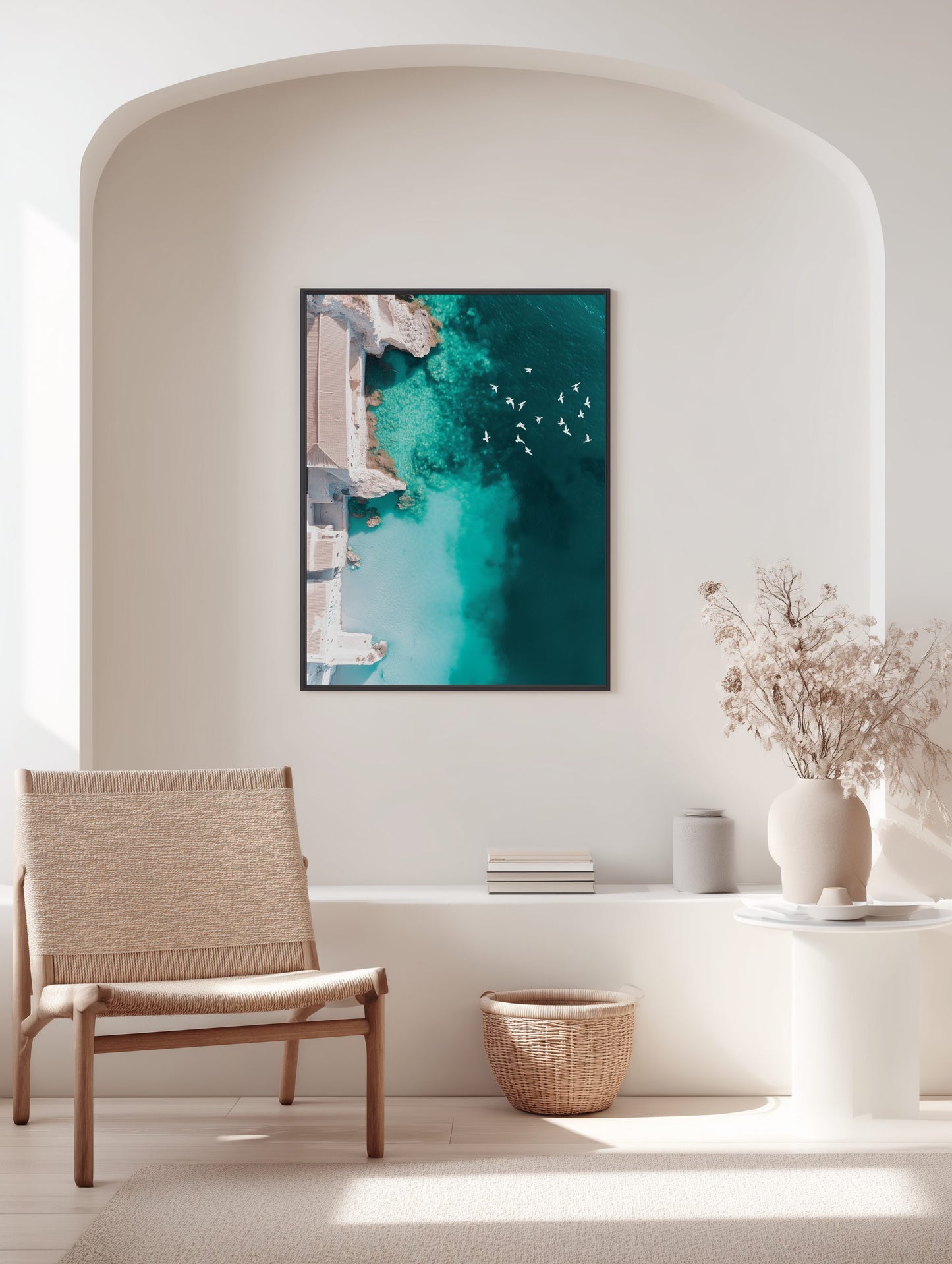 Coastal Cliff Haven Poster