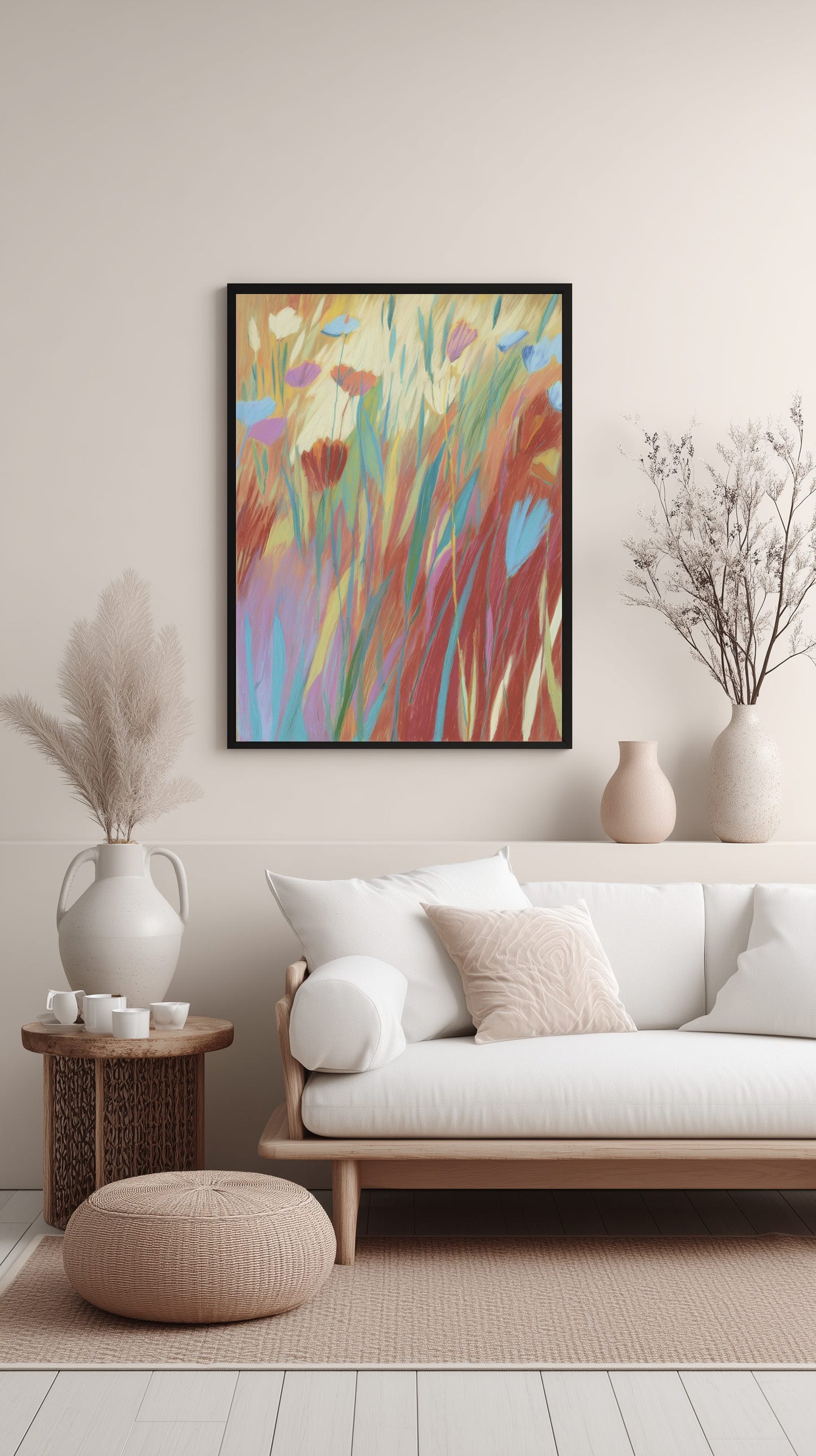 Golden Meadow Bloom Poster