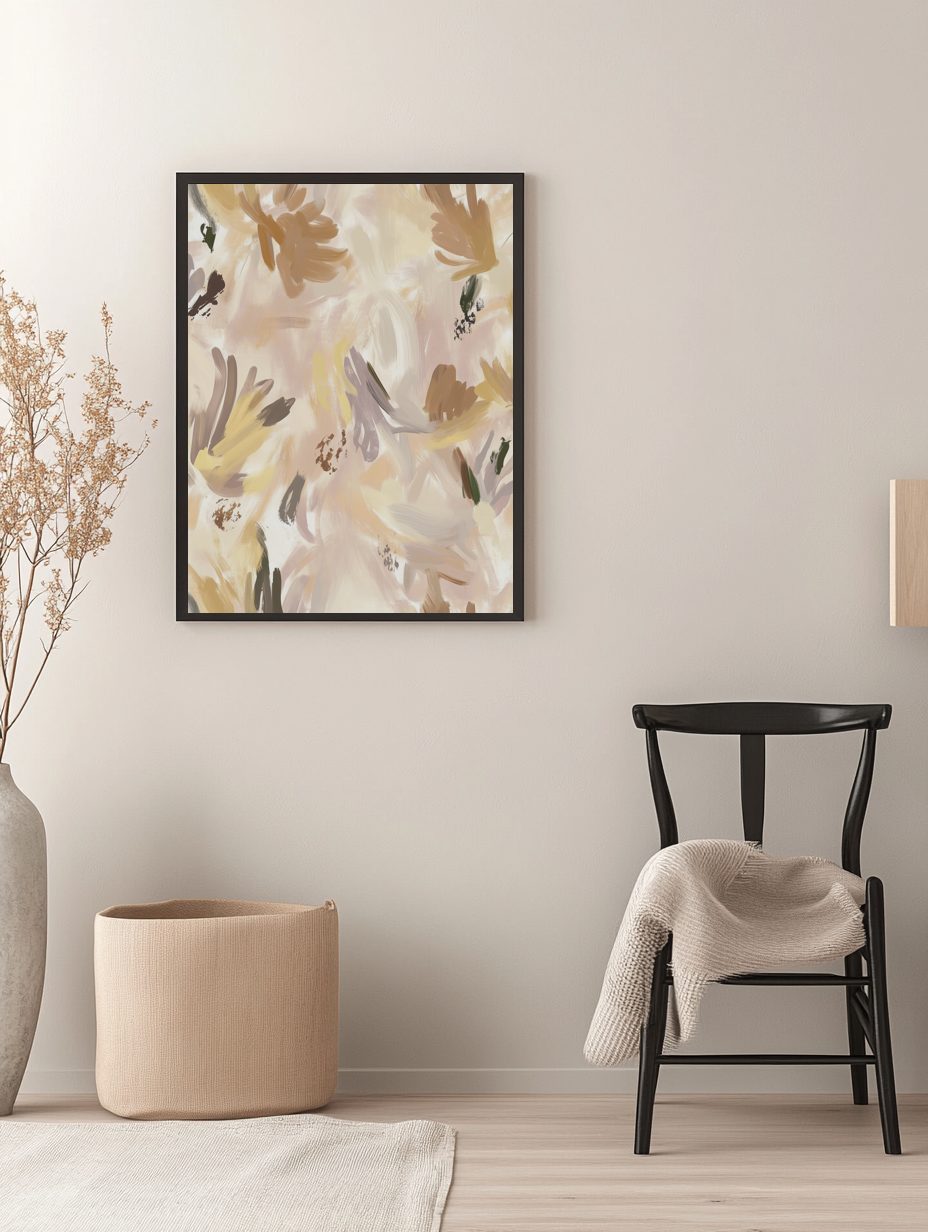 Subtle Floral Patterns Poster