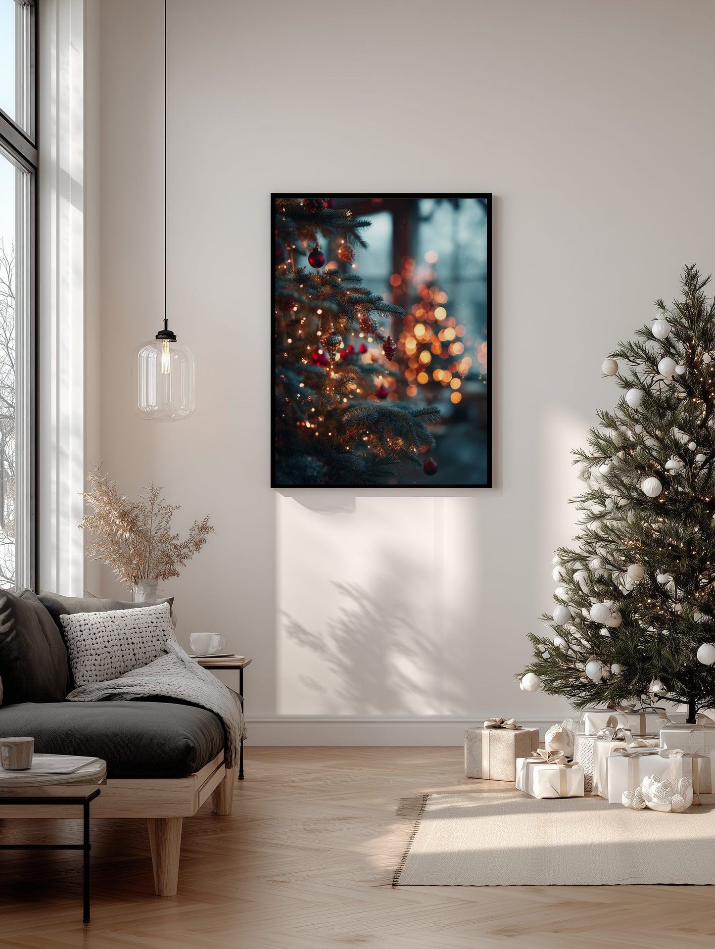 Evening Glow Christmas Tree Poster