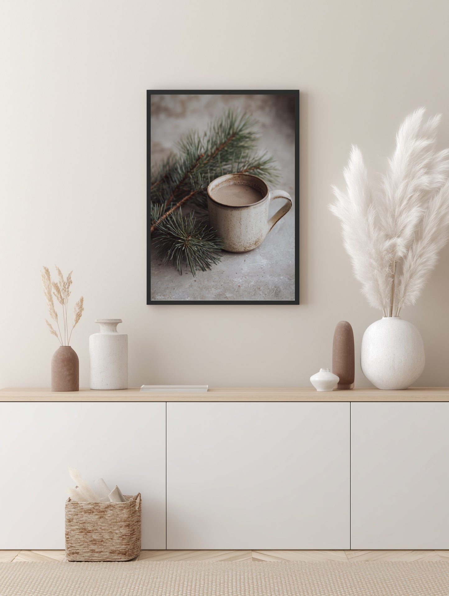 Winter Cocoa Still Life Poster