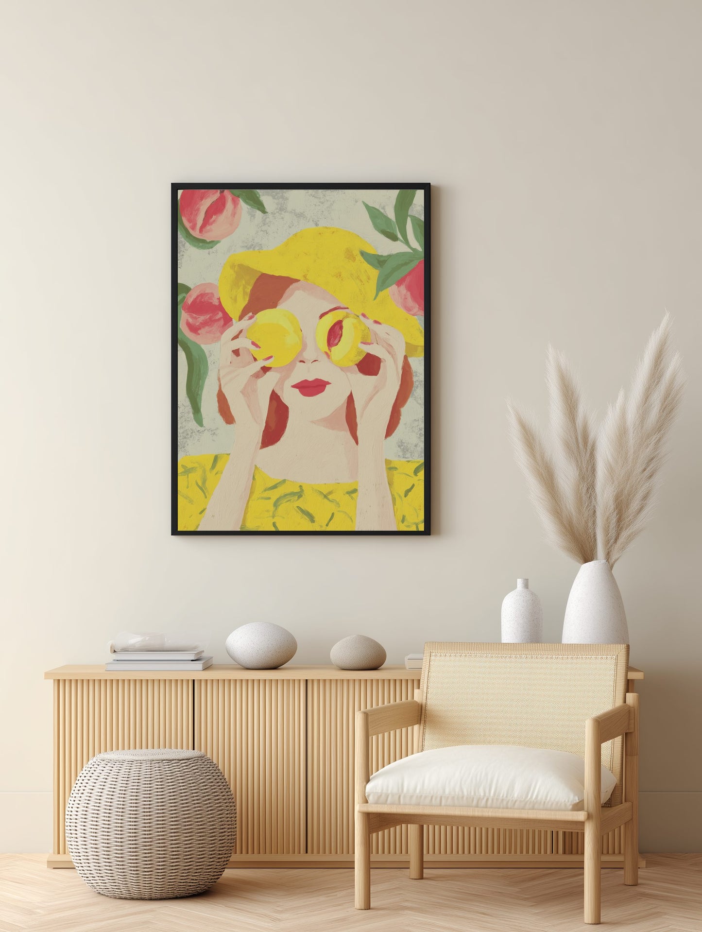 Peachy Perspective Poster