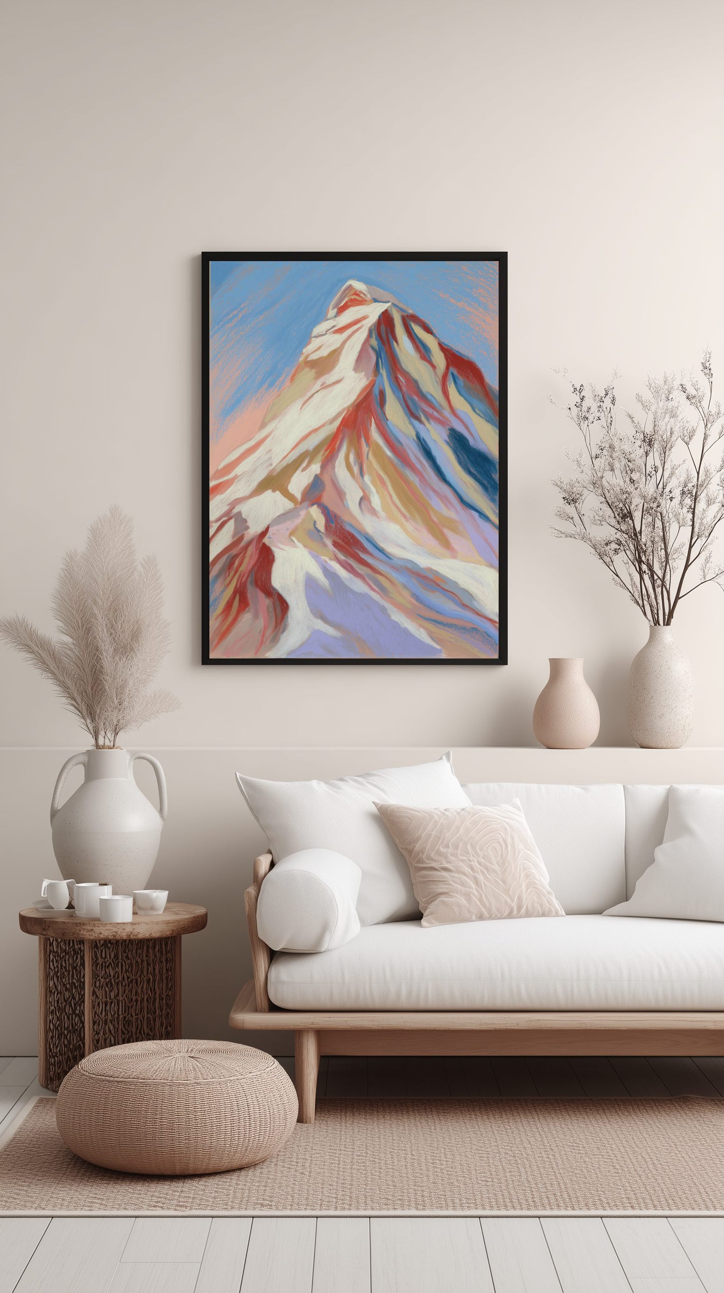 Dreamy Mountain Peaks Poster