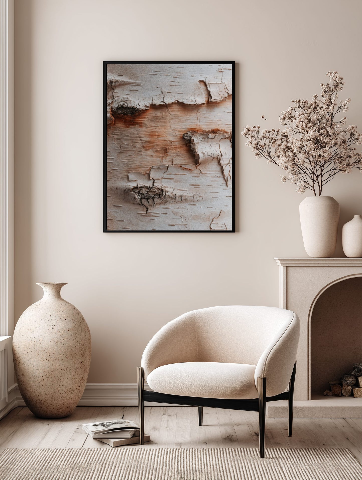 Birch Warm Grain Poster