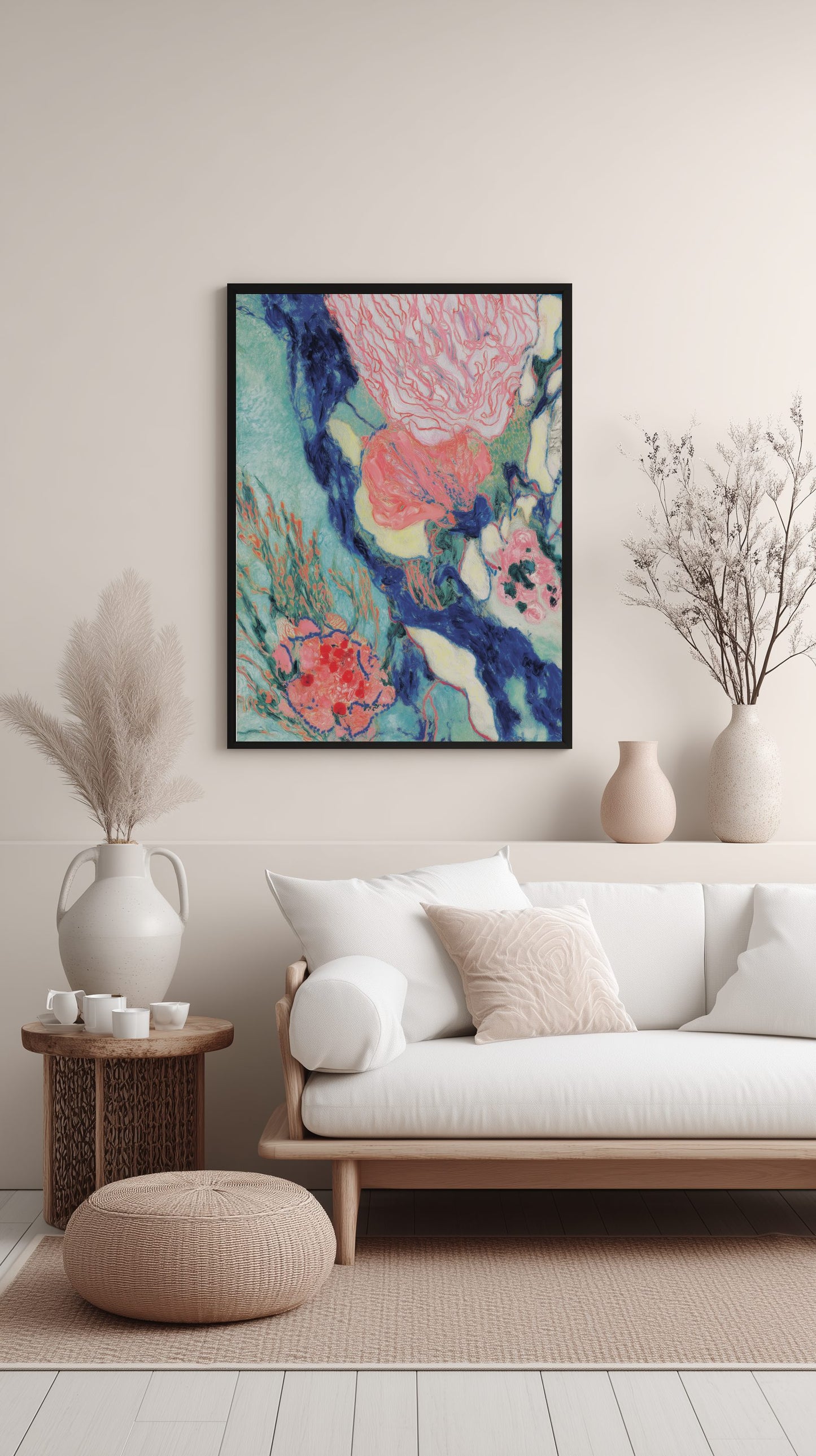 Coral Garden Bloom Poster