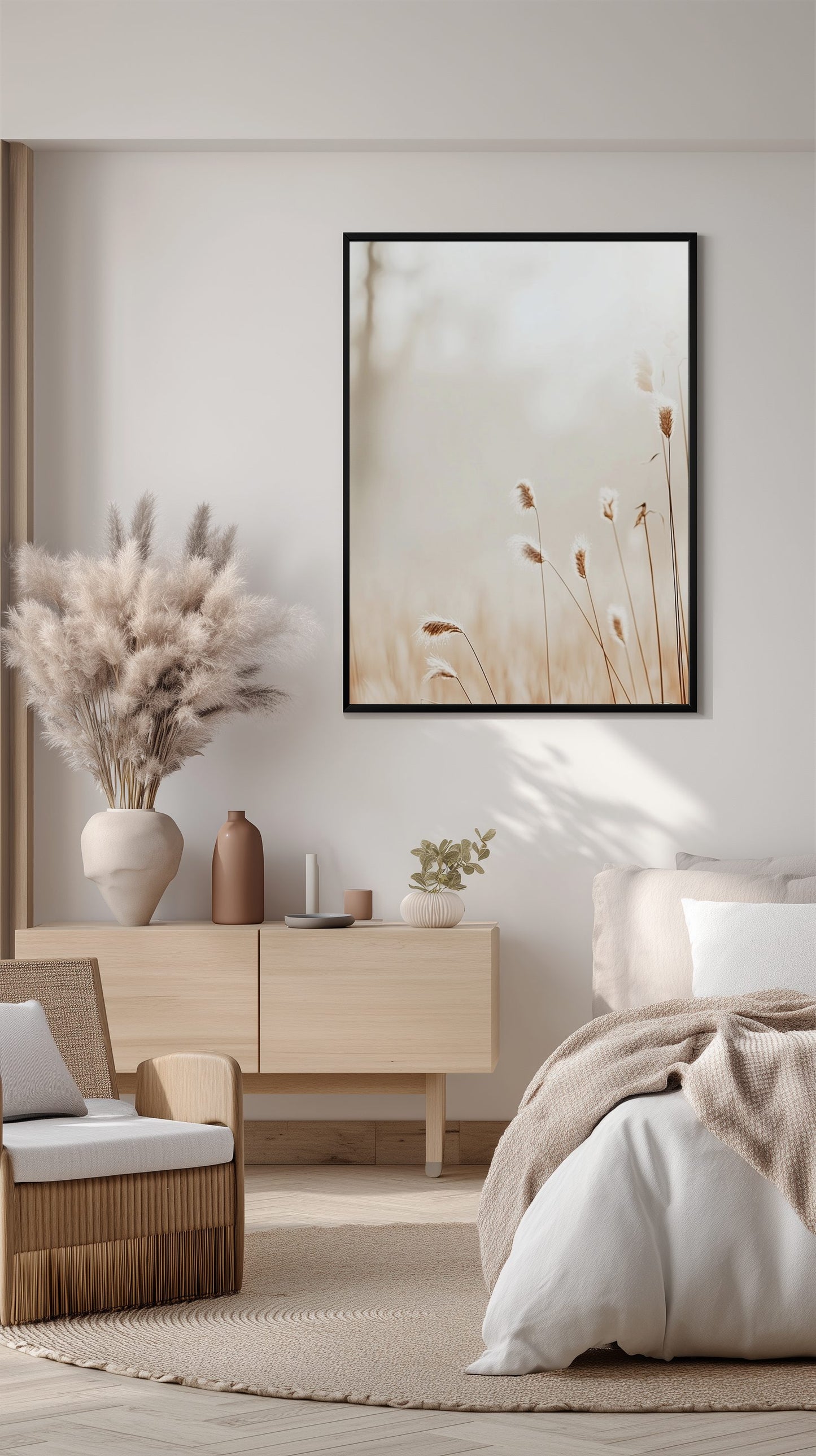 Sunny Reeds Minimalist Poster