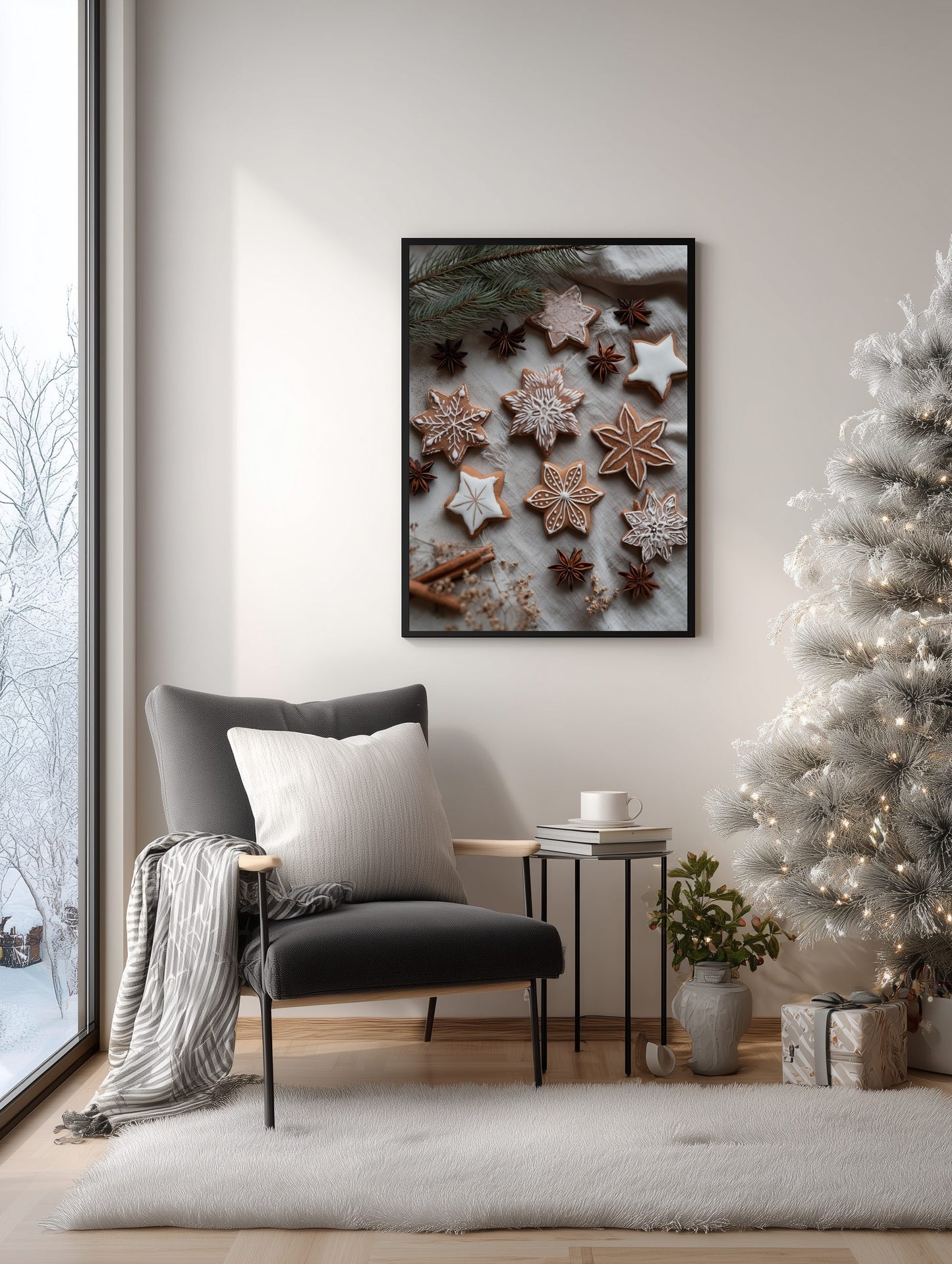 Gingerbread Star Cookies Poster