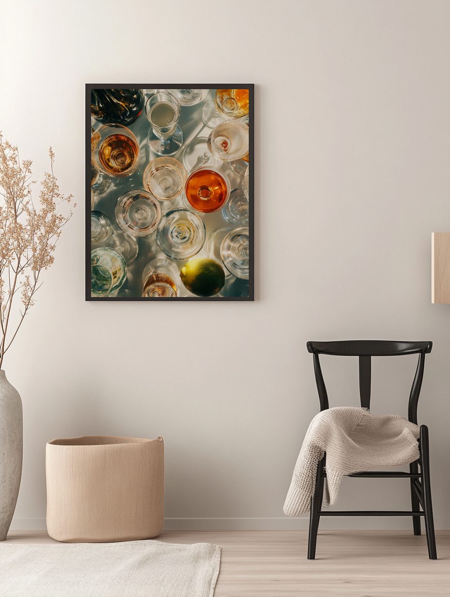 Elegant Drink Accessories Poster