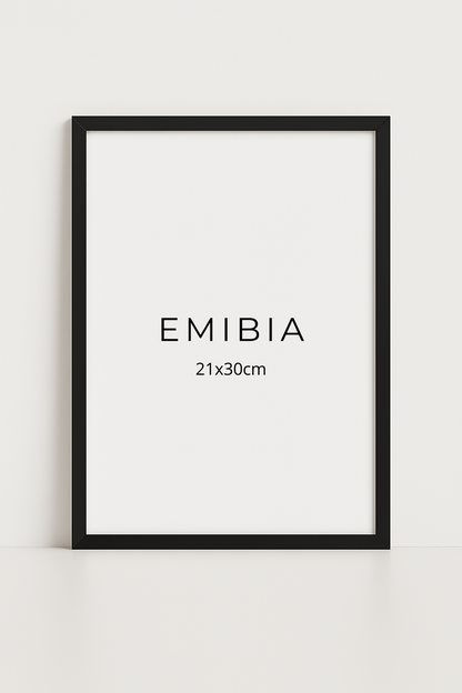 Svart träram 21x30cm