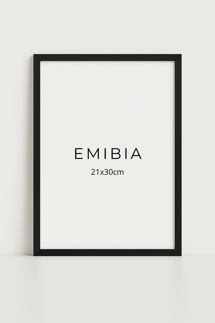 Svart träram 21x30cm