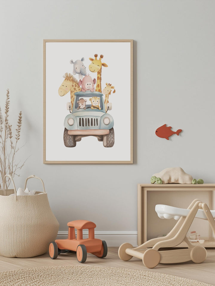 Safari Jeep Adventure Poster