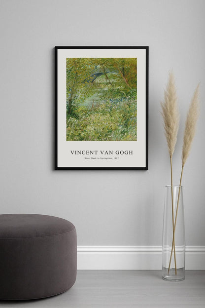 River Bank in Springtime Poster