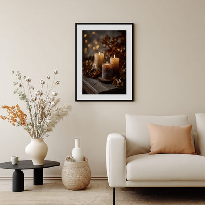 Autumn Candlelight Poster