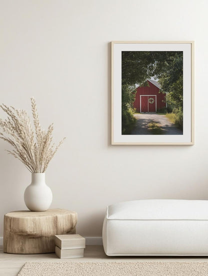 Midsummer Red Barn Poster