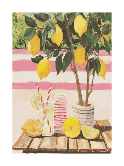 Poster of couple having picnic on giant daisy in the sky