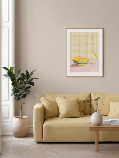 Citrus Bowl Still Life Poster