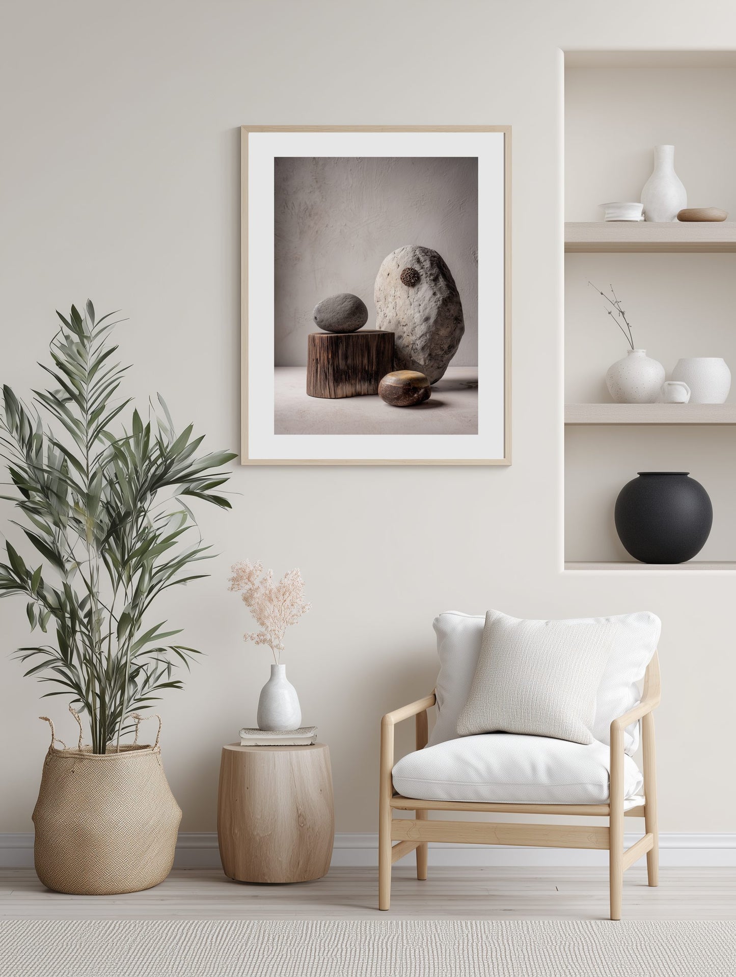 Stone Balance Still Life Poster