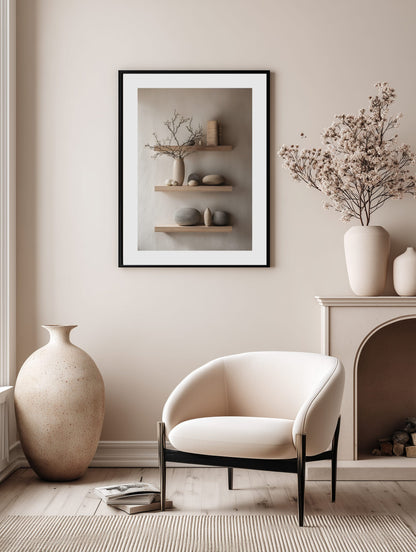 Scandinavian Shelf Decor Poster