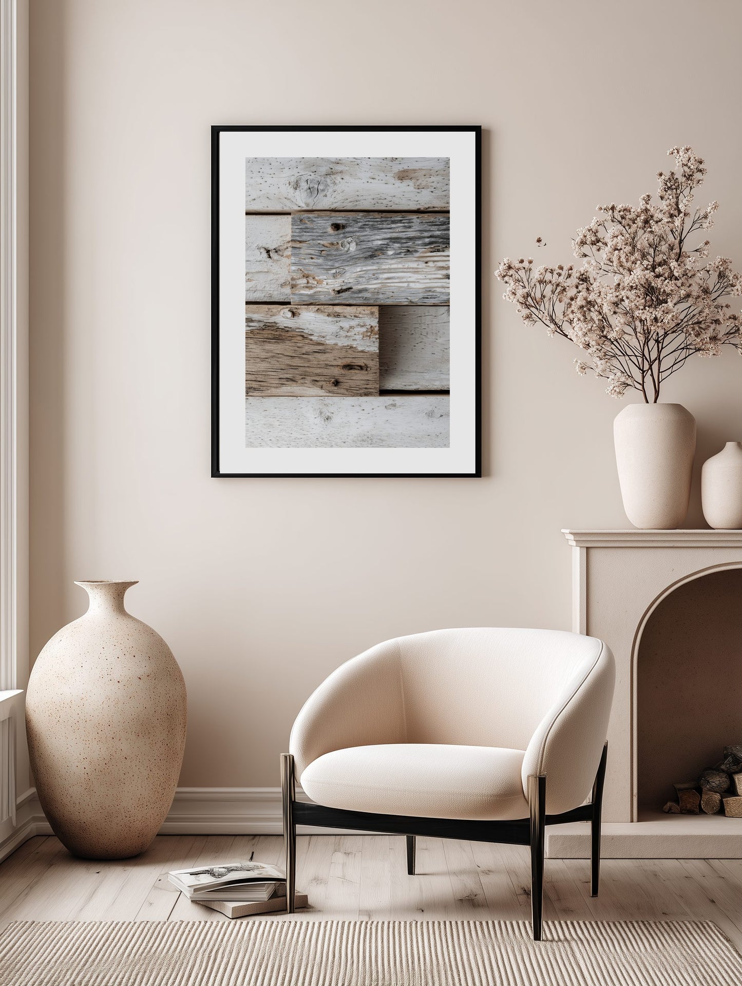 Weathered Wood Planks Poster