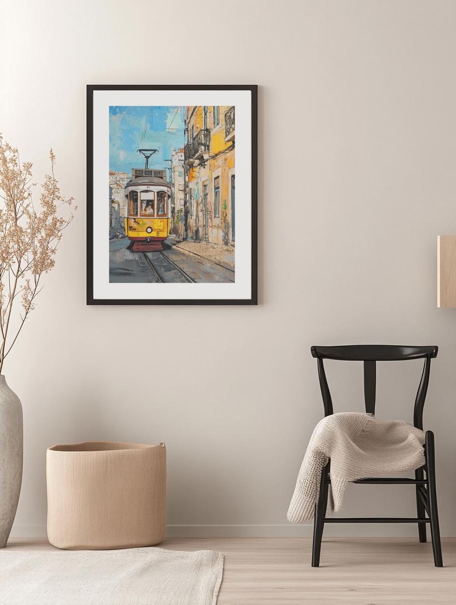 Lisbon Street Tram Poster