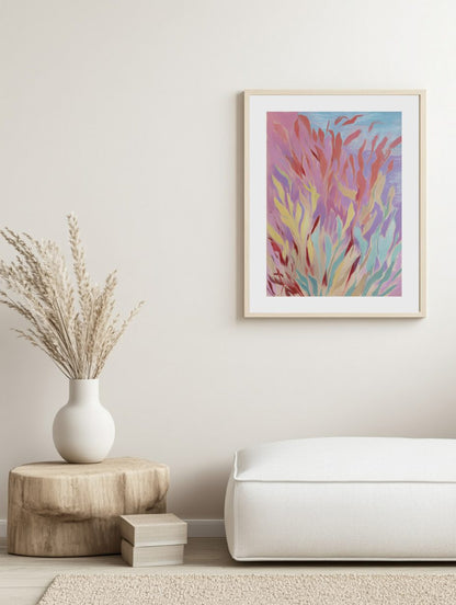 Pastel Forest Growth Poster