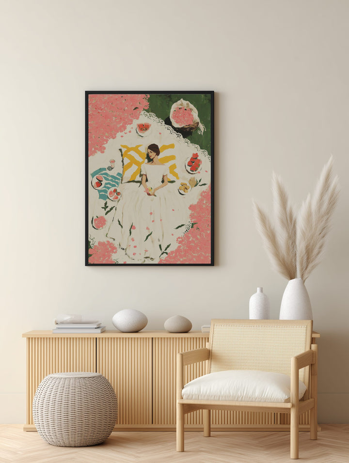 Romantic Garden Picnic Poster