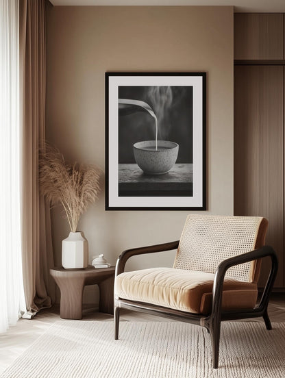 Steaming Pour Poster