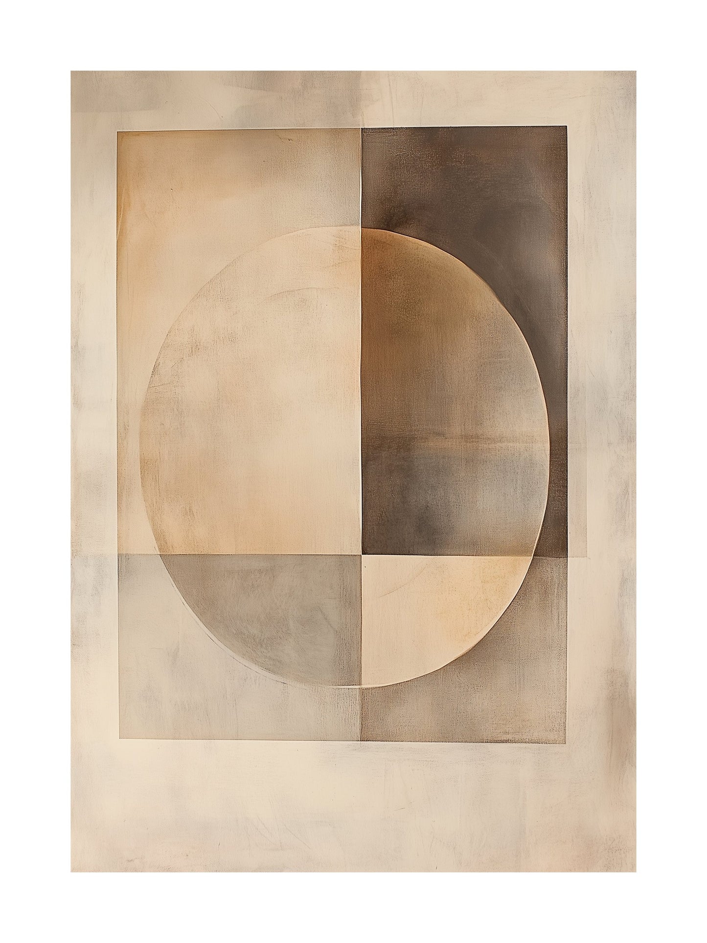 sepia balance decorative wall art - modern poster for home or office