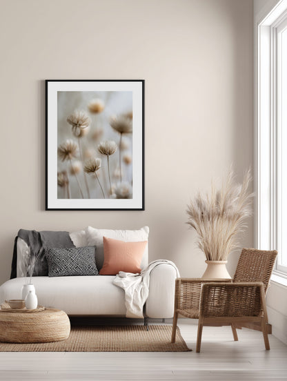 Delicate Dried Flowers Poster