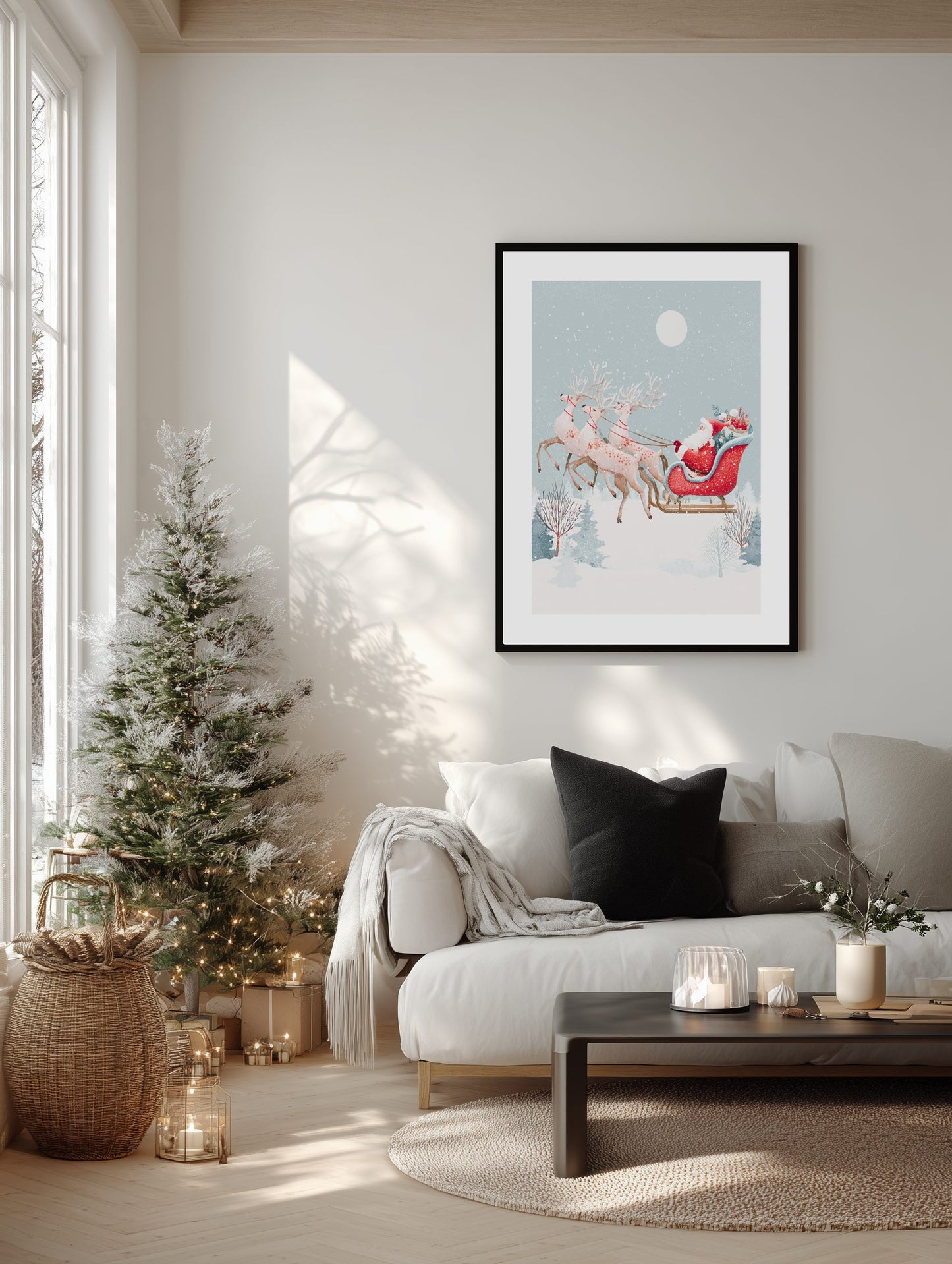 Santa's Sleigh Ride Poster