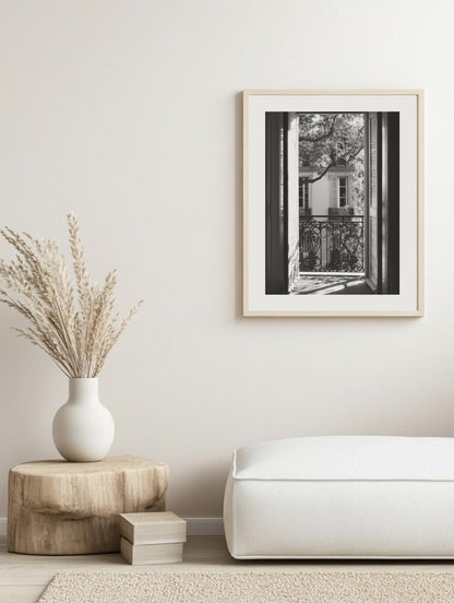 French Window Shadows Poster