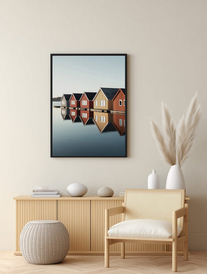 Smögen Waterfront Huts Poster