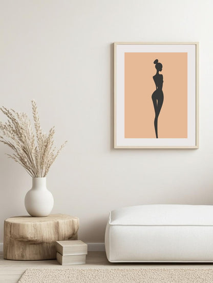 Minimal Silhouette Figure Poster