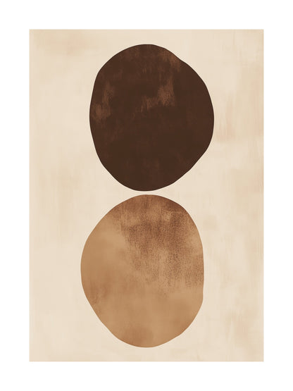 earthen layers decorative wall art - modern poster for home or office