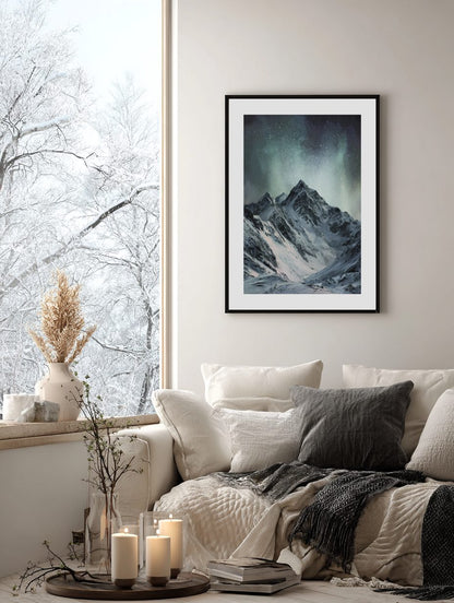 Northern Peaks Night Poster