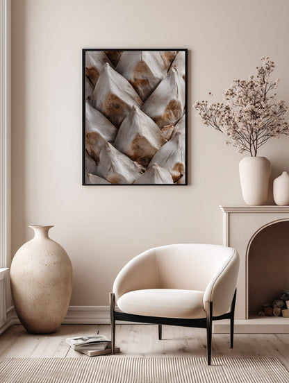 Natural Pine Cone Texture Poster