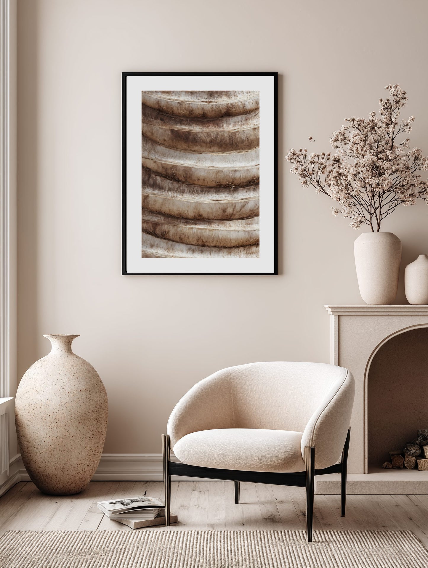 Warm Wood Rings Poster