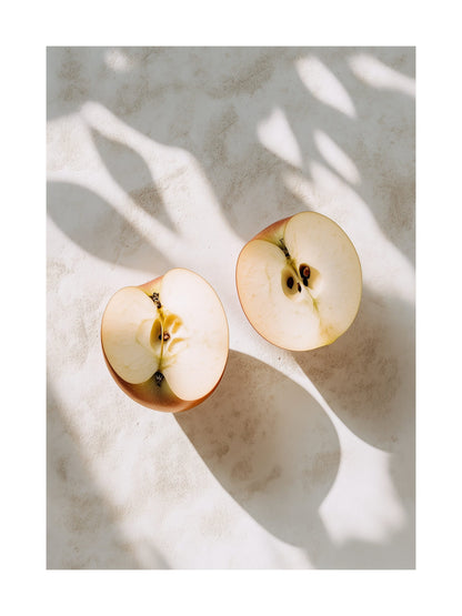 apple harmony kitchen wall art - stylish food & drink poster print