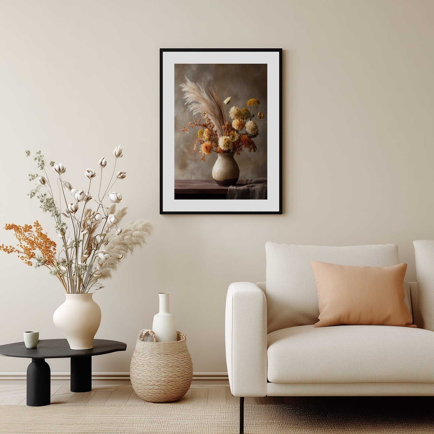 Dried Flower Arrangement Poster
