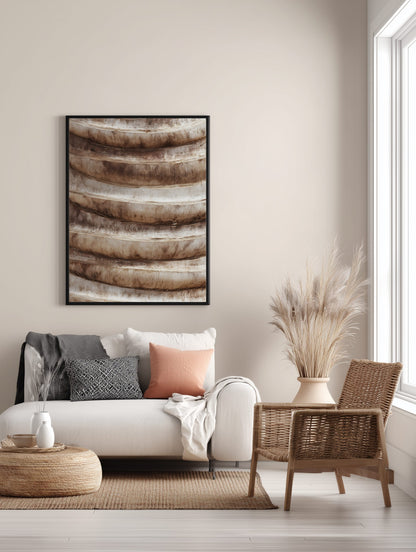 Warm Wood Rings Poster