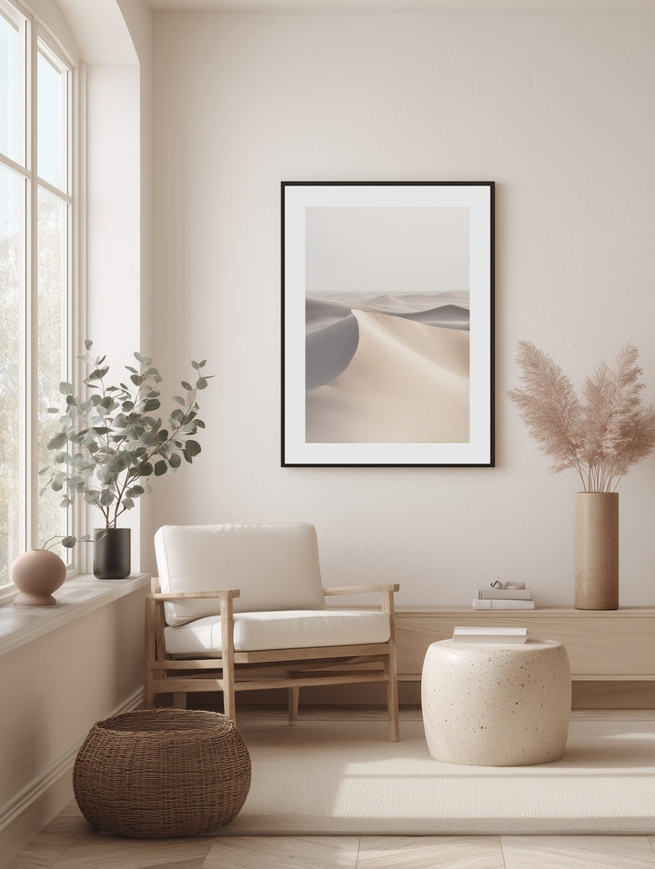 Minimal Sand Dunes Poster