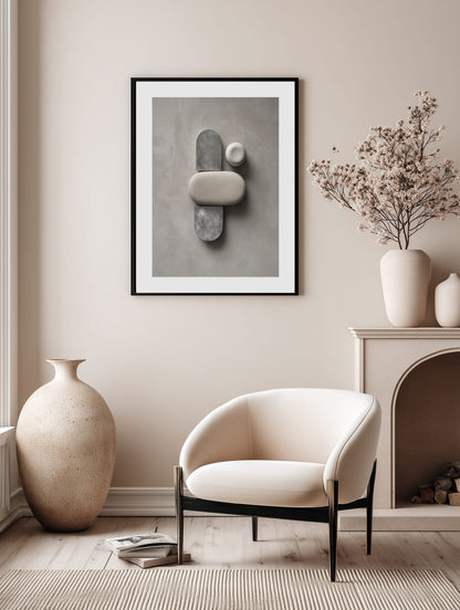 Abstract Stone Forms Poster