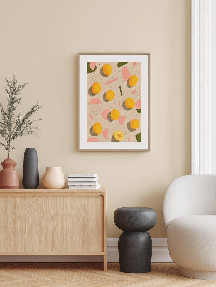 Apricot Pattern Poster