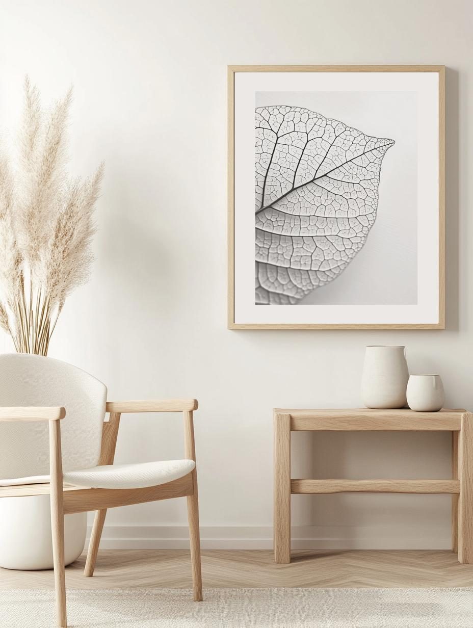 Veined Leaf Texture Poster