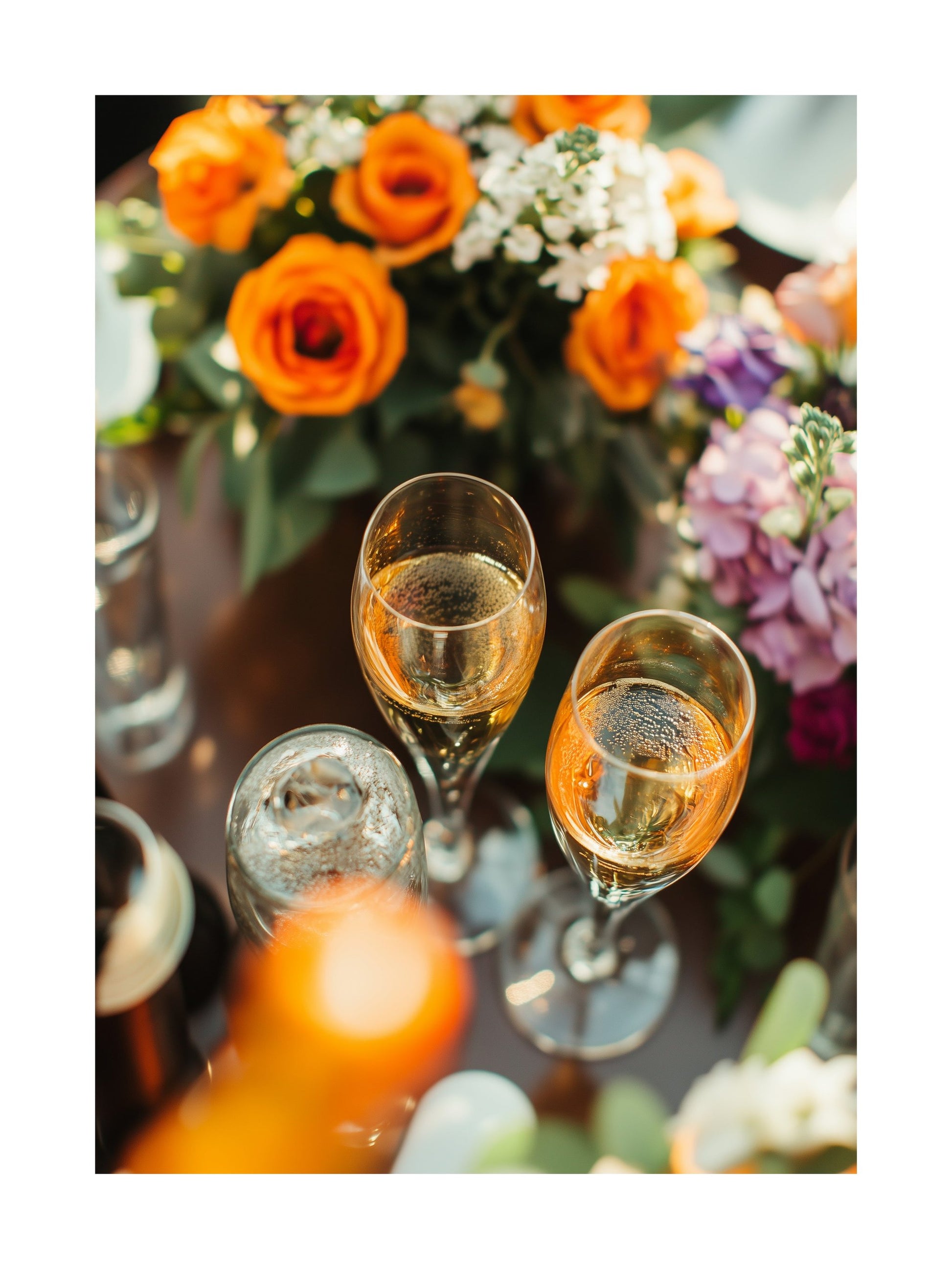 wedding toast decorative wall art - modern poster for home or office