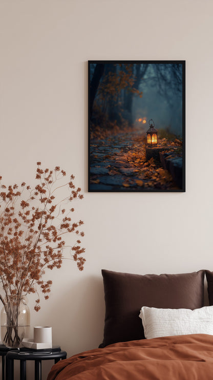 Autumn Lantern Poster
