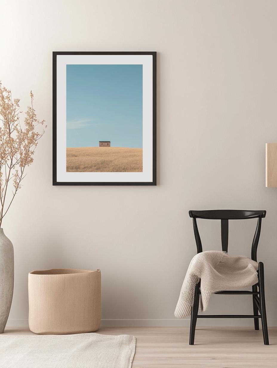 Hilltop Windmill Poster