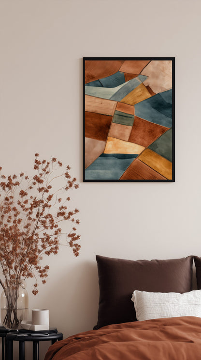 Abstract Farmland Poster