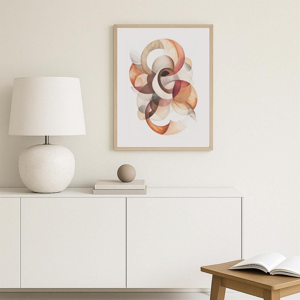 Ethereal Swirls Poster