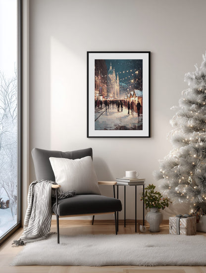 Vienna Christmas Market Poster